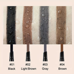 4 Colors Eyebrow Pencil Triangular Head Long Lasting Waterproof Sweat Proof