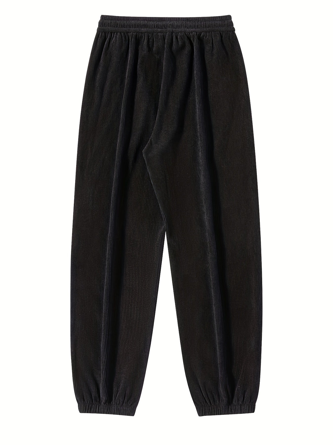 Men's Tapered Joggers Drawstring Corduroy Pants