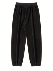 Men's Tapered Joggers Drawstring Corduroy Pants