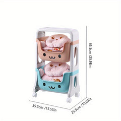 1pc Kids Toy Storage Rack High Appearance Level Room Decoration