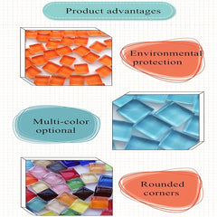 500g Mixed Irregular Crystal Mosaic Tiles DIY Craft Kid's Home Decor