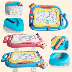 Magnetic Drawing Board Toddler Toys Sketch Doodle Pad w/ 4 Stamps