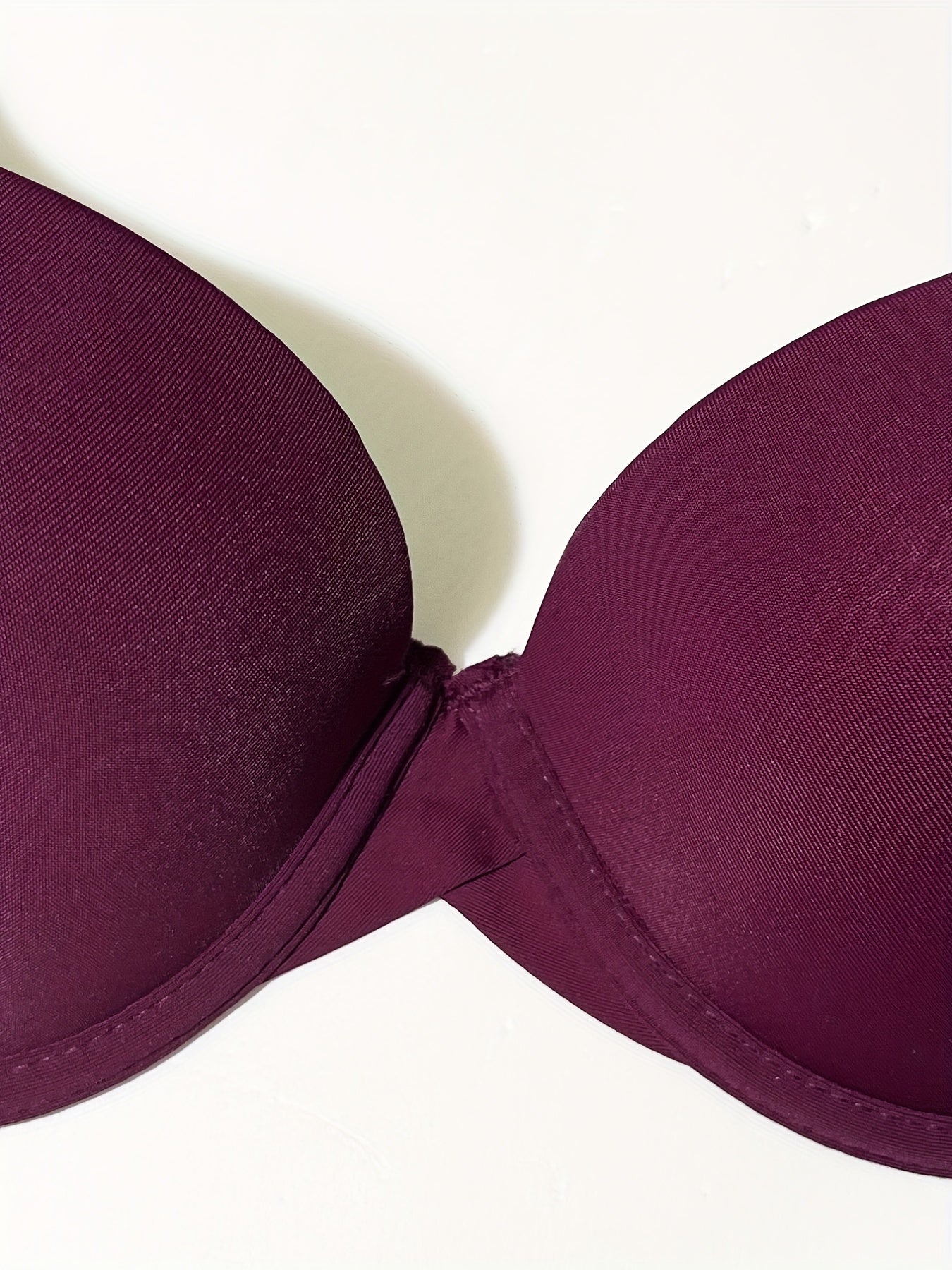 3pcs Lace Stitching Push Up Bra Comfy Everyday T Shirt Bra Women's Linger