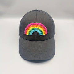 Rainbow Patch Casual Baseball Cap Solid Couple Sun Hat Lightweight