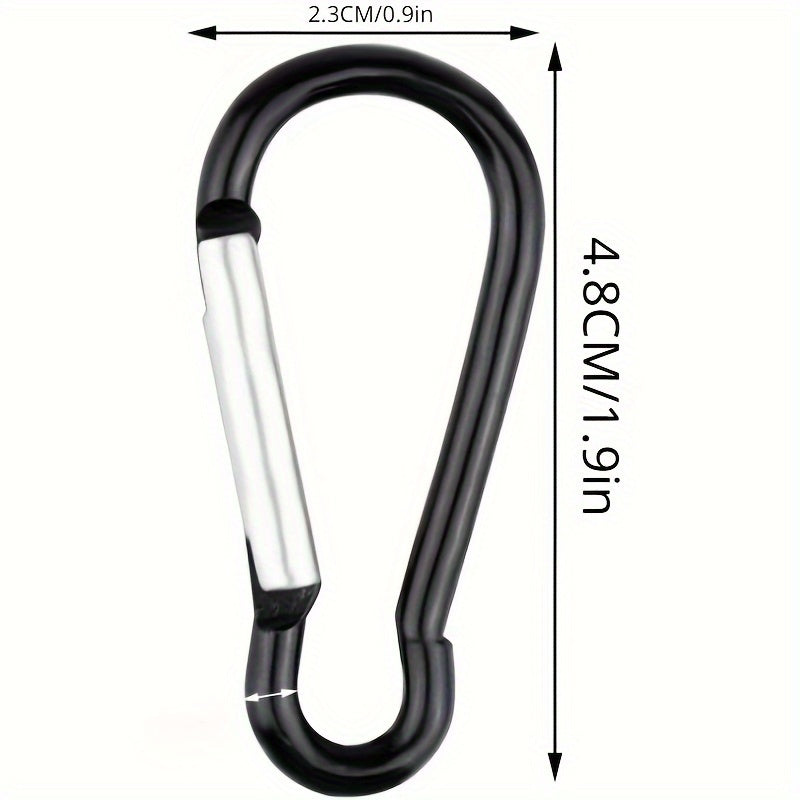 6pcs Aluminum Alloy Carabiner Clips for Hiking Camping Travelling