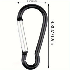 6pcs Aluminum Alloy Carabiner Clips for Hiking Camping Travelling