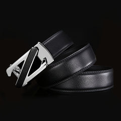Men's Letter Leather Business Casual Pants Belt