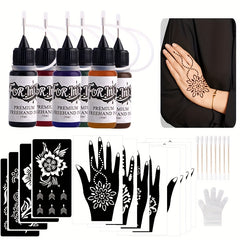 Waterproof Sweatproof Body Paint Pigment Paste - Hand Pattern Template
