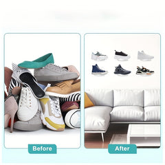 Floating Shoe Display Rack Acrylic Sports Shoes Storage Organizer