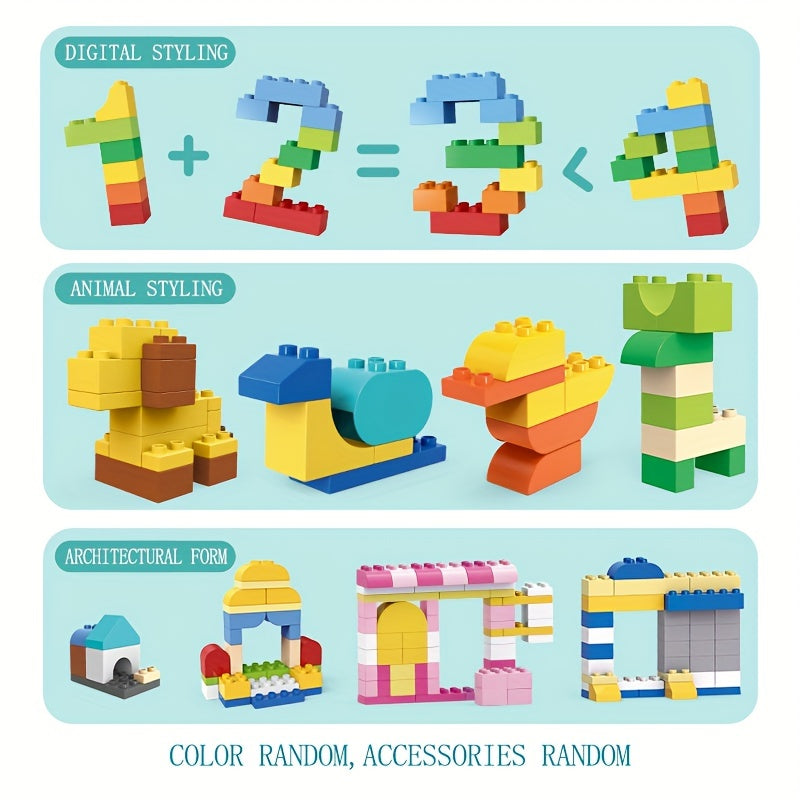 500g Bagged Large Building Blocks Children's Assembly Toy