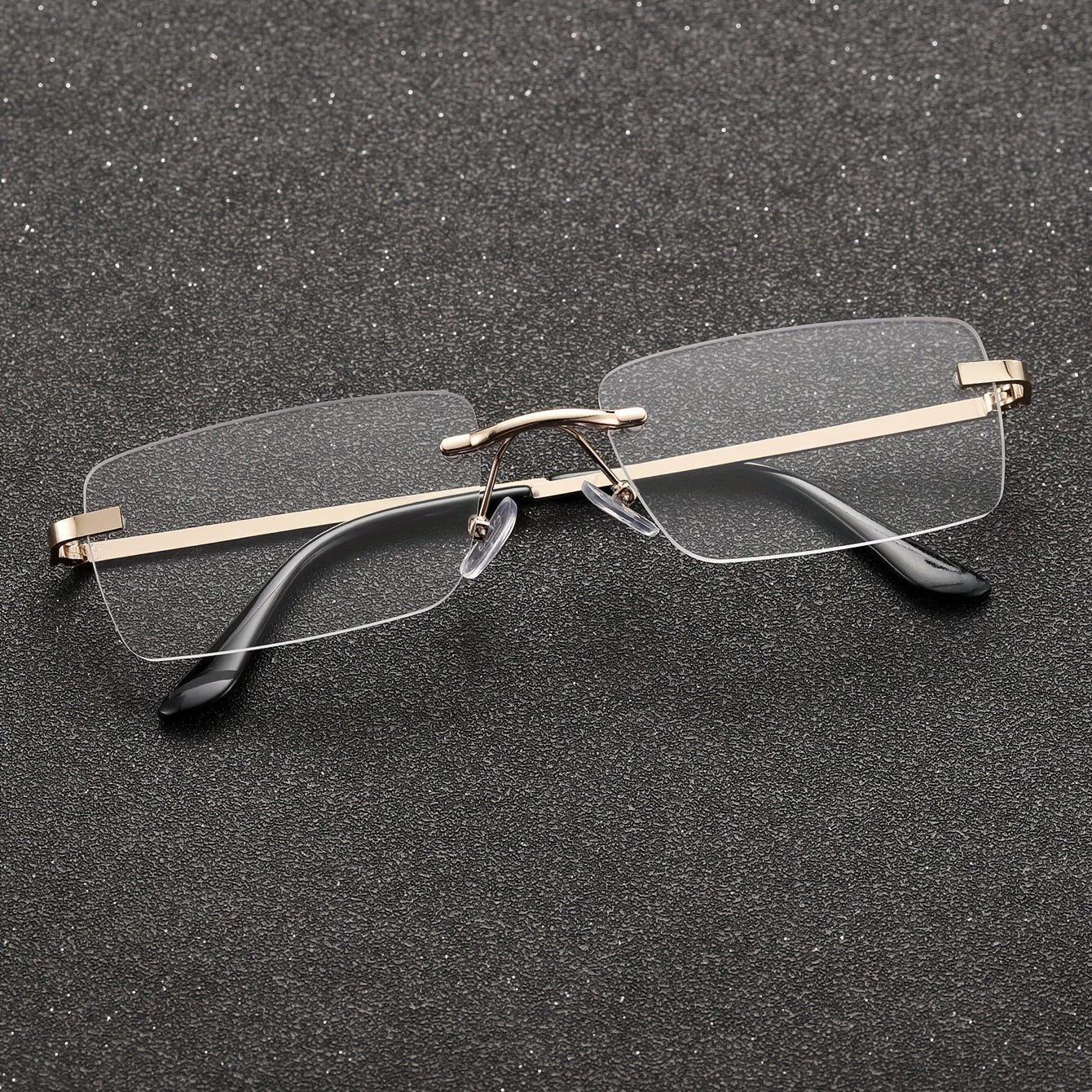 Metal Rimless Eyeglasses for Men