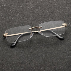 Metal Rimless Eyeglasses for Men