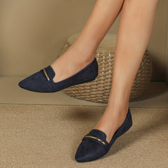 Women's Pointed Toe Ballet Flats Casual Slip On Shoes