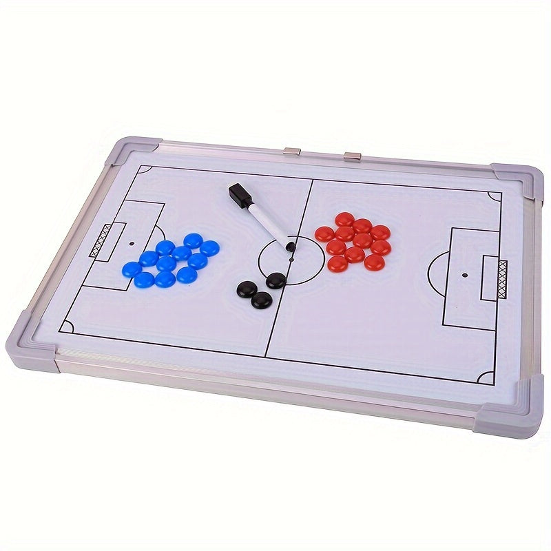 Football Tactical Board Aluminum Frame Magnetic Wall Mounted