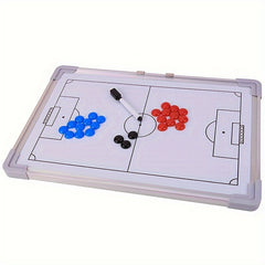 Football Tactical Board Aluminum Frame Magnetic Wall Mounted