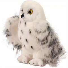 Snow Owl Plush Toy 7.87in Soft Stuffed Animal with Spotted Wings