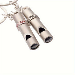 3 Sets Survival Whistle Keychain for Outdoor Emergency
