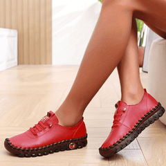 Women's Lace Up Low Top Walking Shoes Non Slip Flats