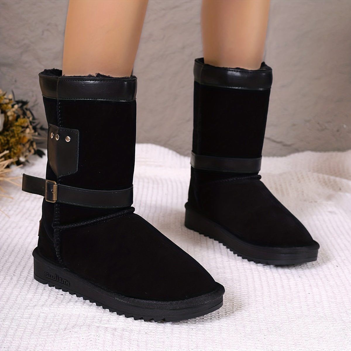 Women's Snow Boots Non Slip Warm Winter Hiking High Top Boots