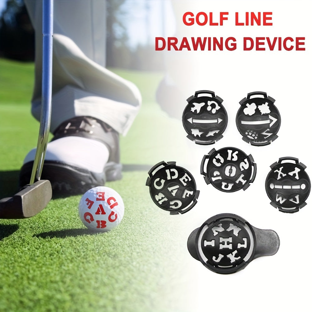 7pcs Golf Ball Liner Alignment Marker Training Aids