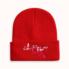 Men's Embroidered Beanie Hat