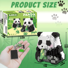 606pcs Panda Micro Particle Building Block DIY Toy