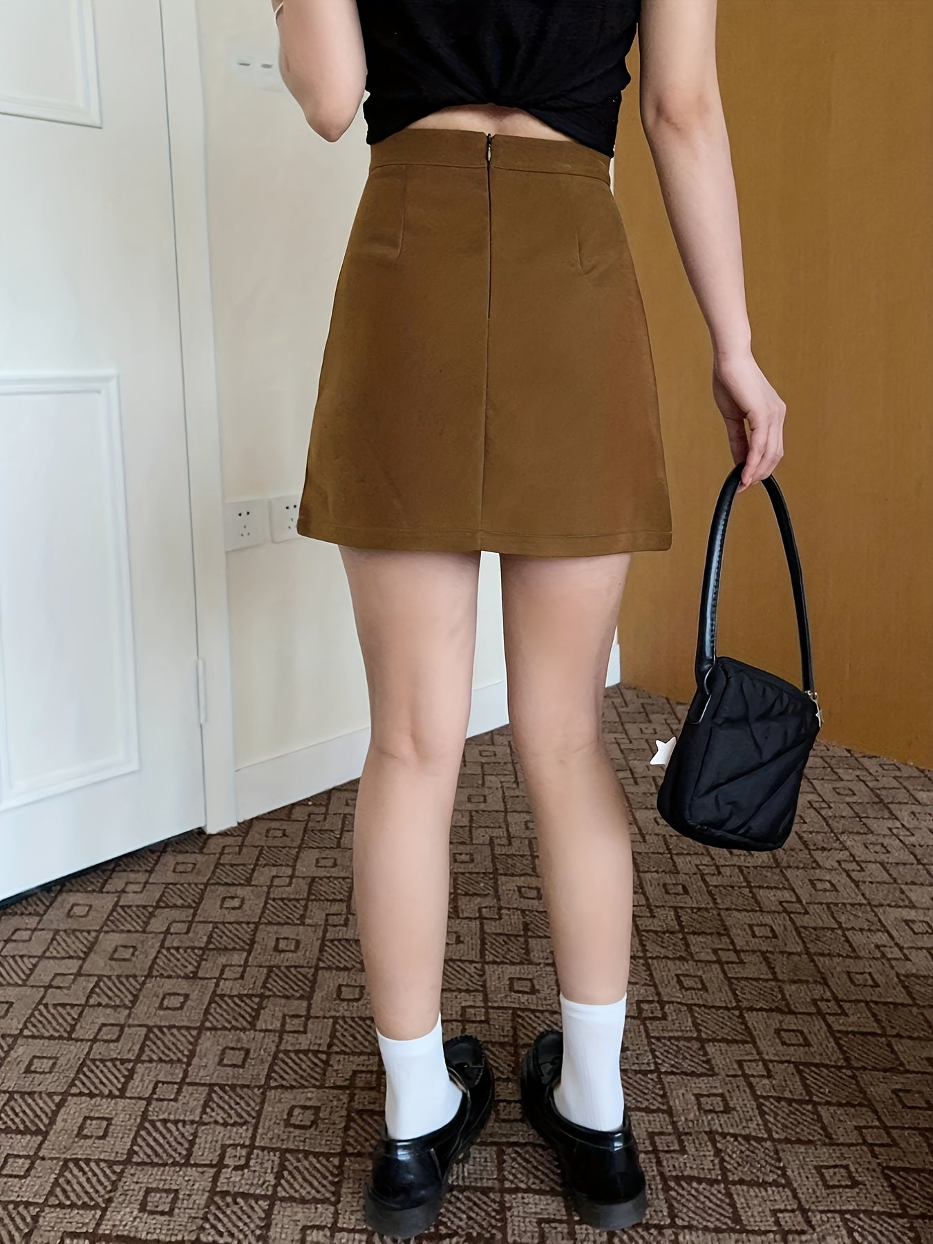 High Waist Casual Skirt for Spring & Summer Women's Clothing