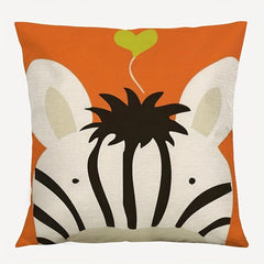 Small Animal Print Cushion 45x45cm Modern Sofa Throw Pillow Cover