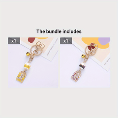 Alloy Cat Lucky Charm Keychain Bag Key Decoration Year Gift