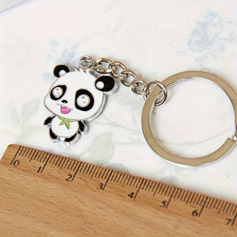 1pc Panda Keychain Pendant for Car Keys Backpacks Wallets