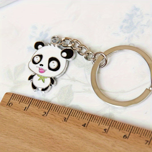 1pc Panda Keychain Pendant for Car Keys Backpacks Wallets