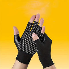 Nylon Half Finger Gloves Anti Slip for Outdoor Activities