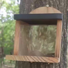 Wooden Squirrel Feeder: Handcrafted Chipmunk Picnic Table