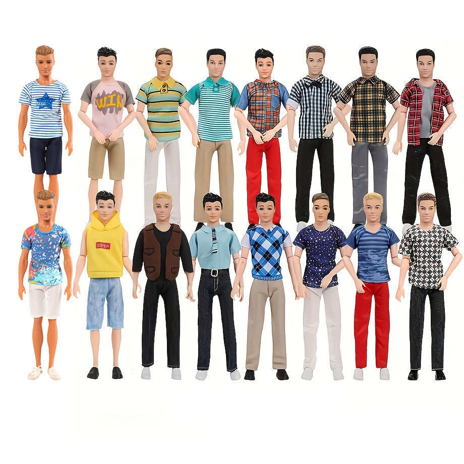 8-Piece Doll Clothing Set for 30Cm Male Dolls
