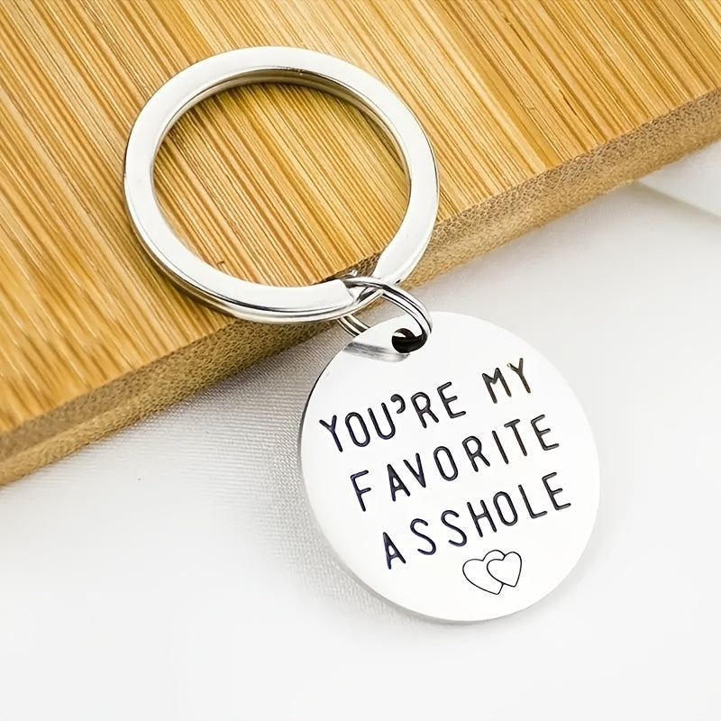Hand Stamped Friends Bag Key Chain - Favorite Keychain