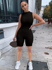 Sleeveless Bodycon Romper for Women