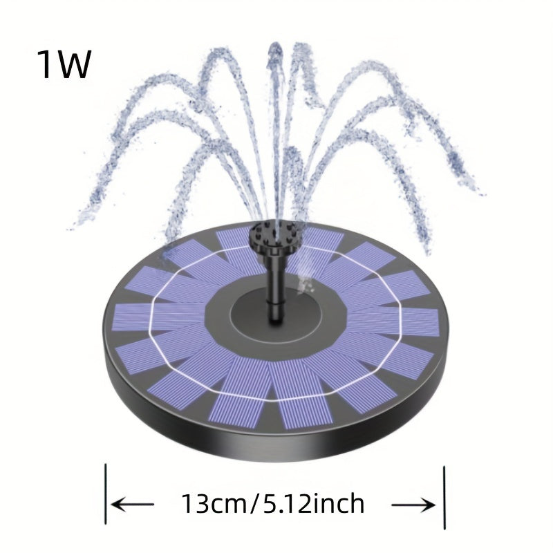 Solar Fountain Pump 1.5W with 6 Nozzles