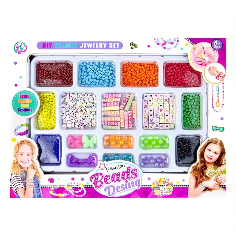 880pcs Charm Bracelet Making Kit Beads Chains DIY Craft Christmas Birthday Gift