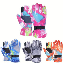Winter Windproof Skiing Gloves Waterproof Warm Gloves