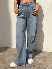 Women's Wide Leg Jeans Loose Fit Denim Pants