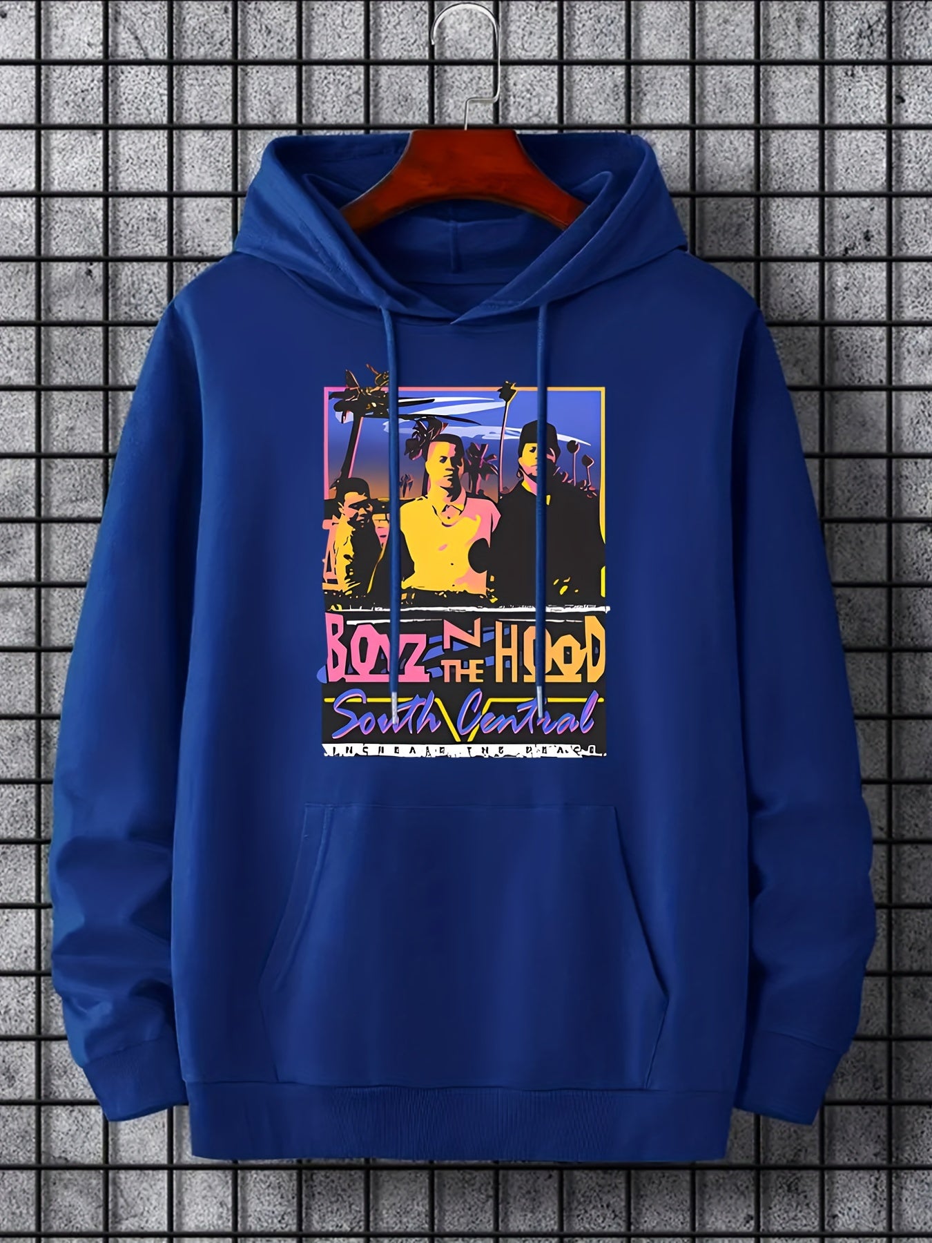 Boys In The Hood Print Hoodie Men's Casual Pullover Hooded Sweatshirt