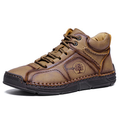 Men's Lace-up PU Boots for Outdoor Camping