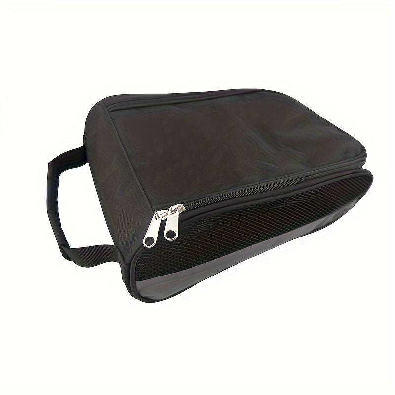 2pcs Outdoor Travel Shoe Storage Bag Oxford Cloth Breathable And Dustproof