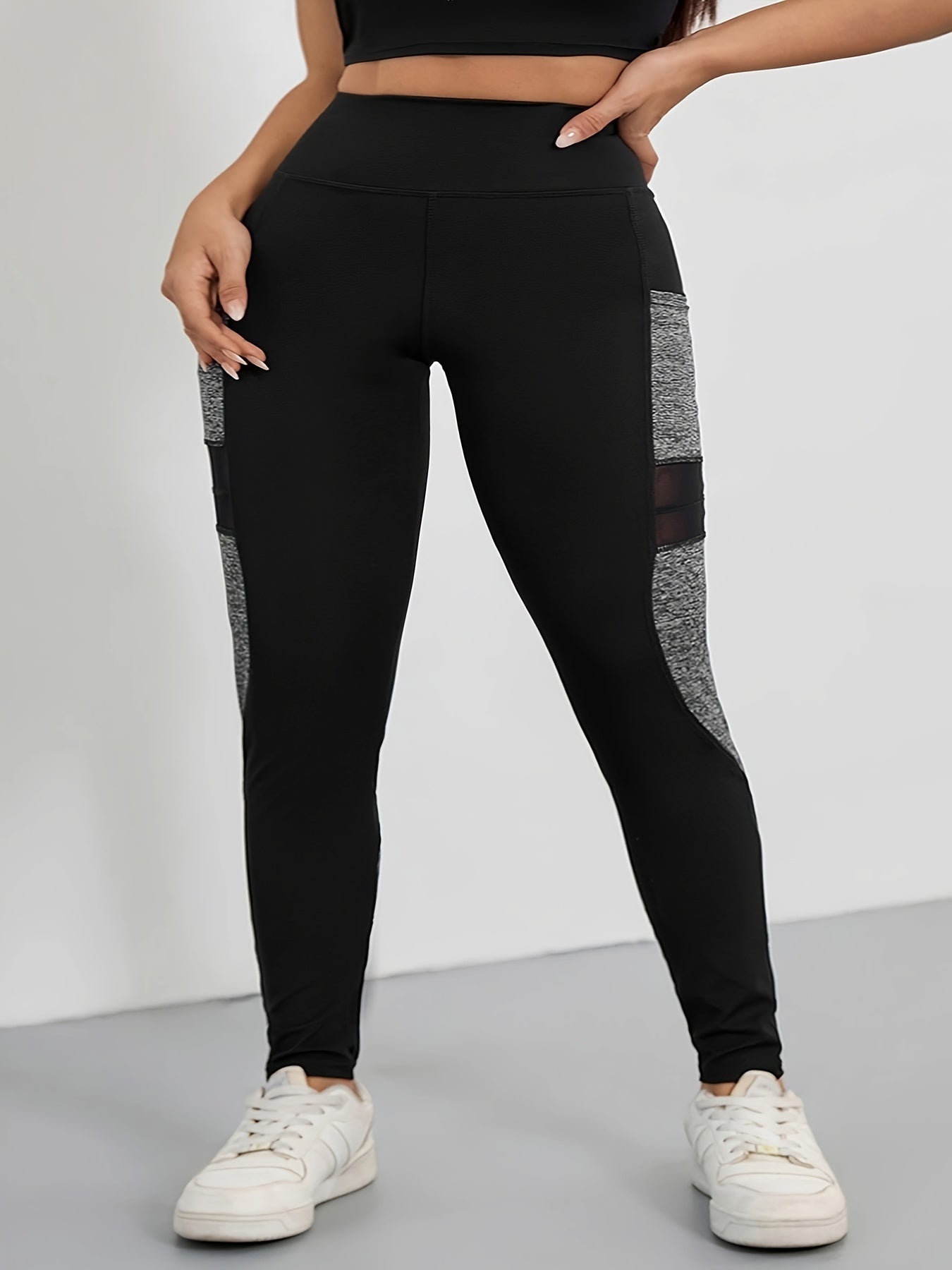 Colorblock High Rise Fitness Leggings