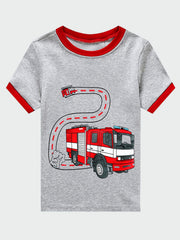 Boys Car Print Pajama Set Family Outfit