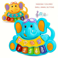 Elephant Shaped Musical Piano Toy for Kids