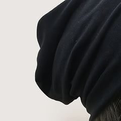 Metal Ring Slouchy Beanie Hat