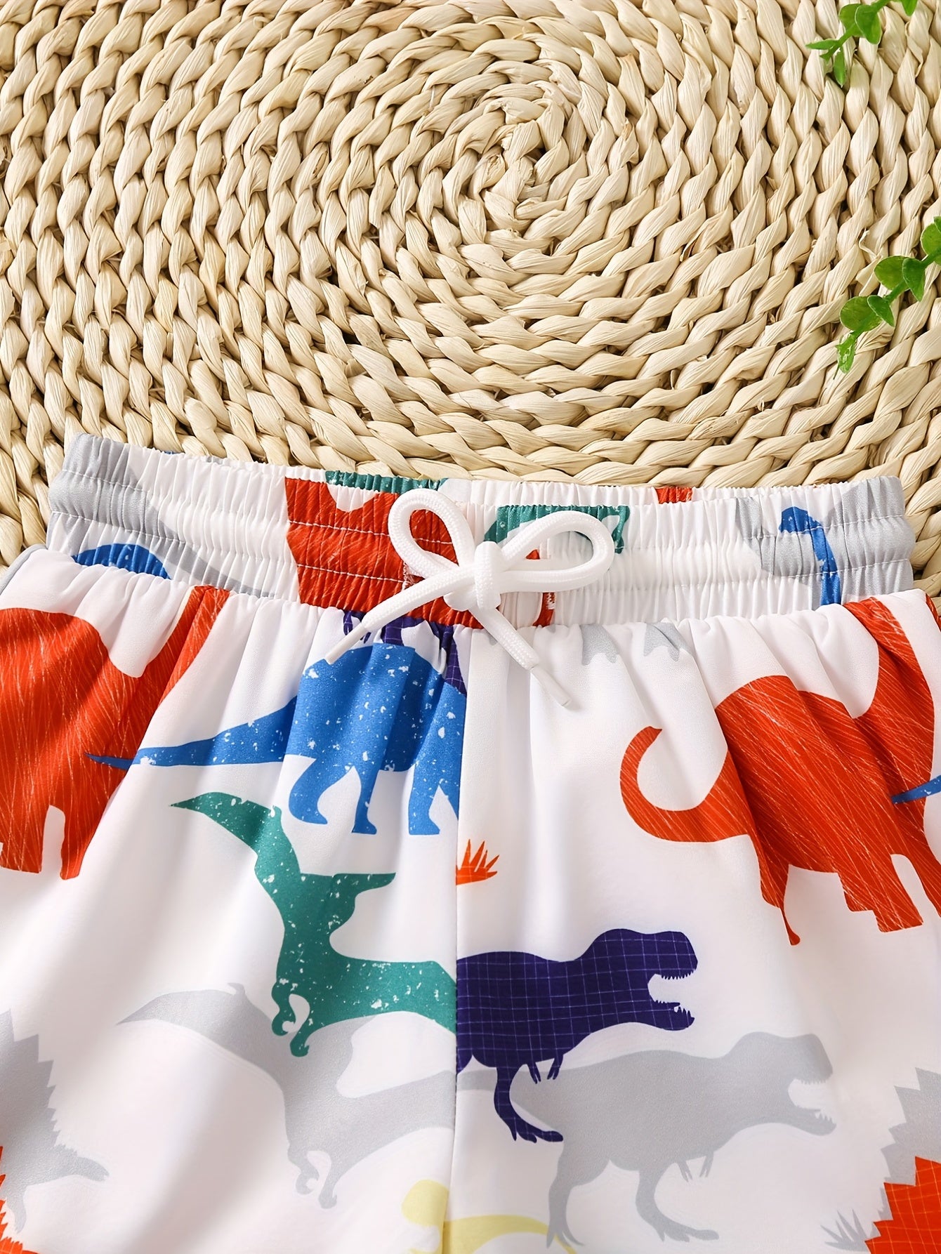 3D Print Dino Beach Trunks Kids Swimming Shorts
