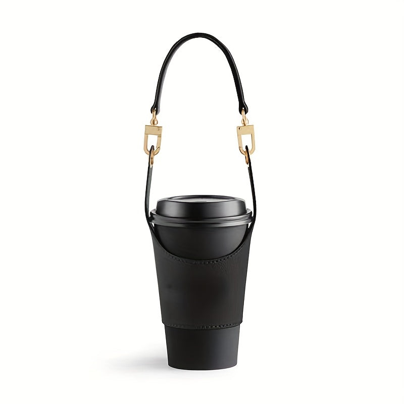 PU Leather Sleeve for Coffee Cup Tea Cup Water Bottle Outdoor Camping Travel