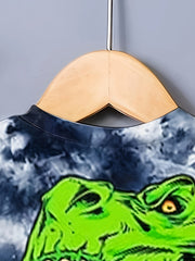 Boy's Dino Graphic T-shirt, 3D Print, Casual, Summer Tee